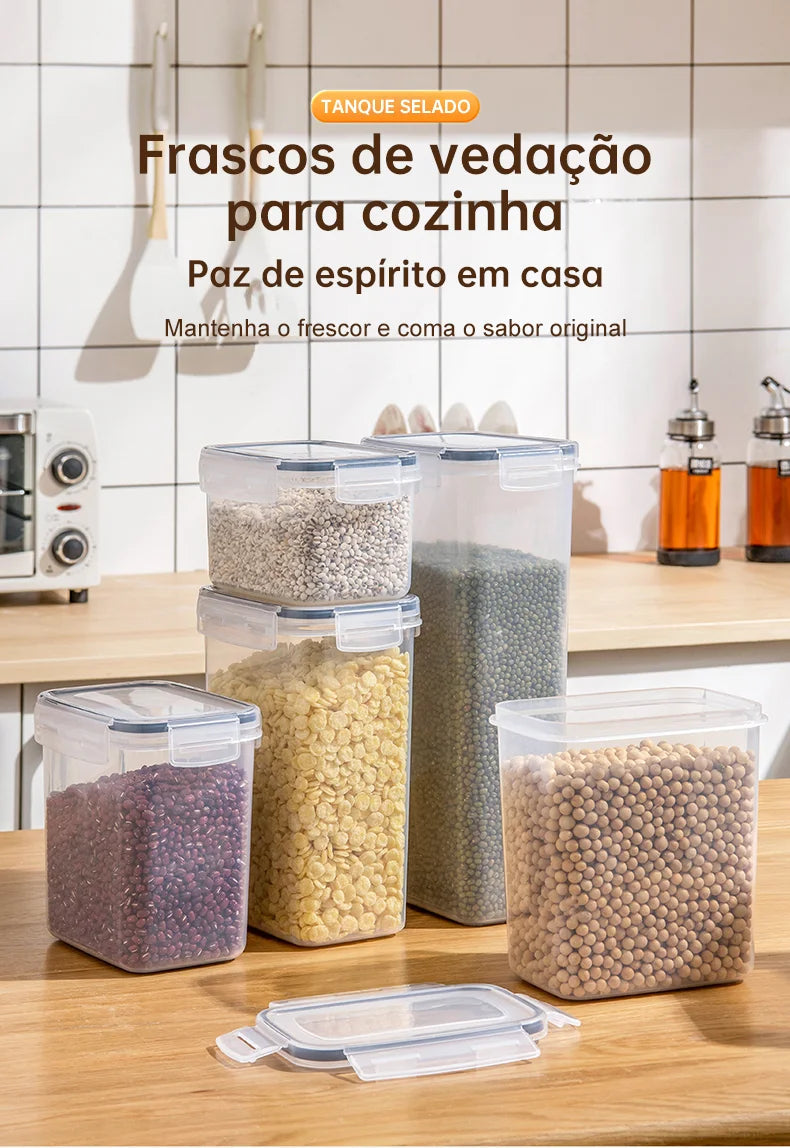 Conjunto de Potes Herméticos para Alimentos